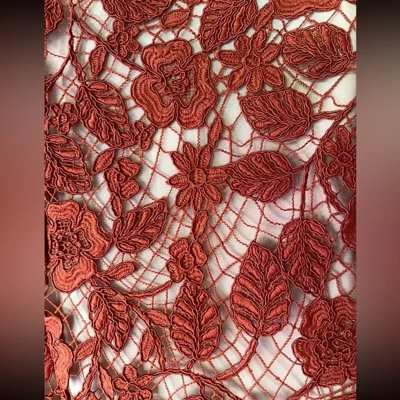 CULT GAIA Kaci Sienna Corded Lace Wide-Leg Pants NWTs Sz 6 - Picture 5 of 11